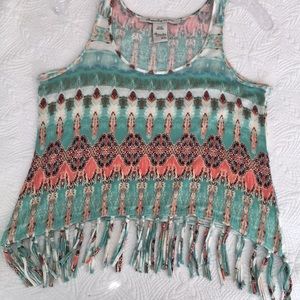 Crop Top with Fringe - American Rag